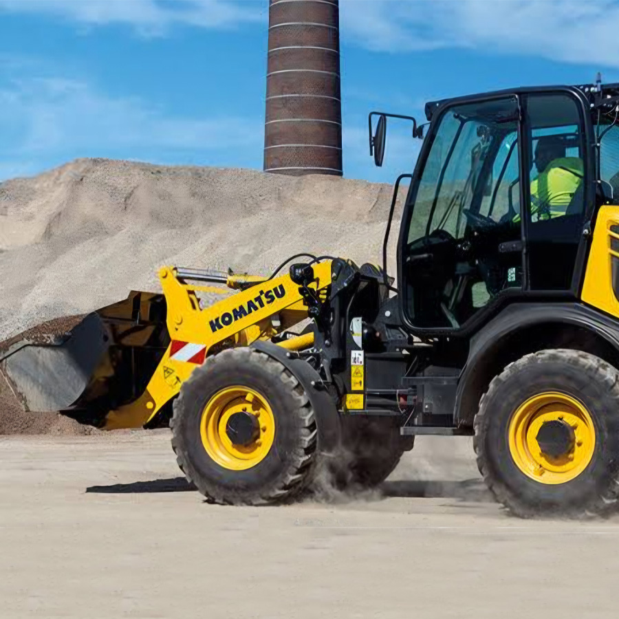 A wheel loader for hire at Jo's Hire Nelson